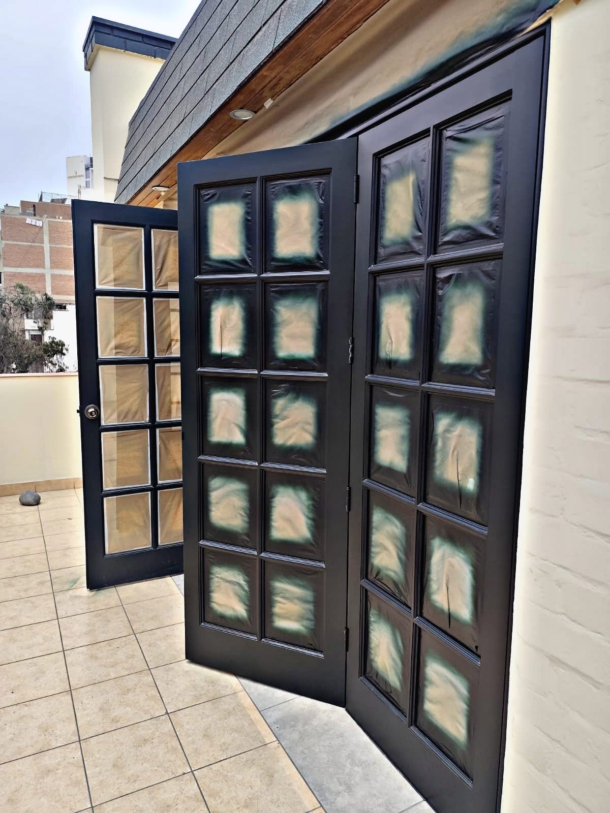 Terraza renovada - Vista general después de pintura